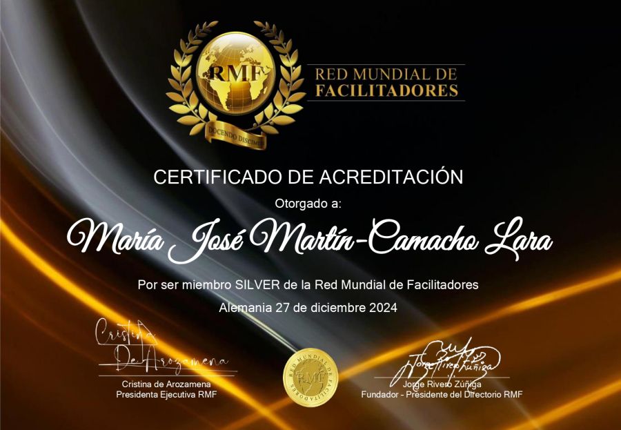 Certificado de Acreditacion de Maria Jose Martin-Camacho Lara